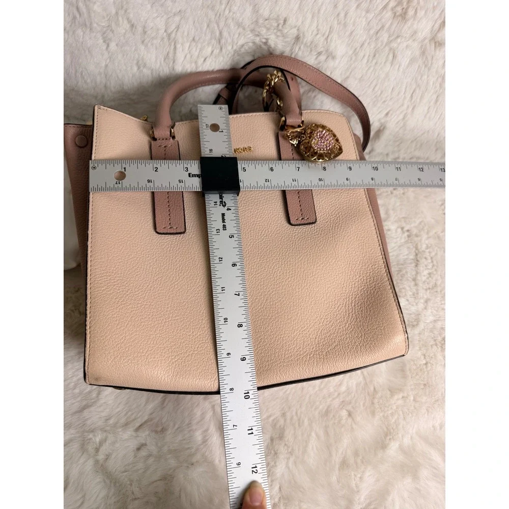 Michael Kors Alessa Soft Pink Leather Satchel Crossbody Bag 35S0GWAS2T Dust Bag